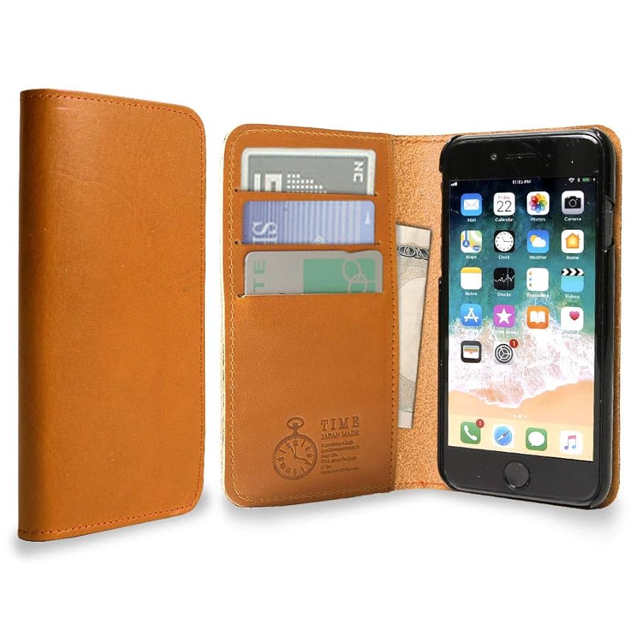 Amazon.co.jp: iPhone 12 ケース 手帳型 マグネットなし 本革